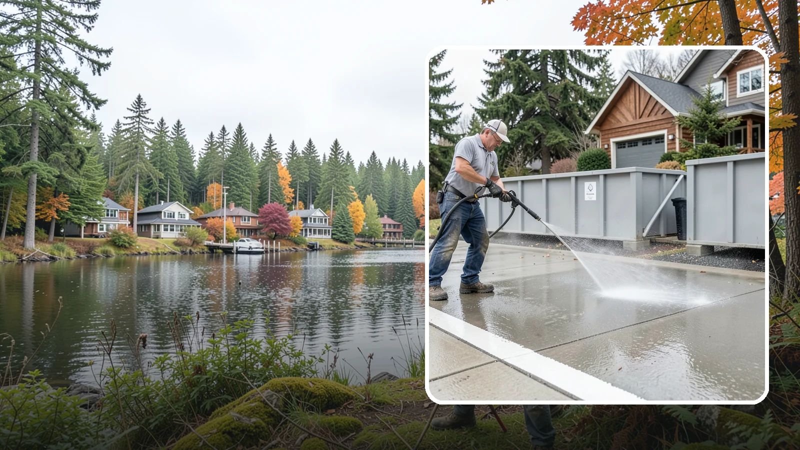 Dumpster Pad Cleaning in La Conner, Skagit County, WA - We scrub and sanitize dumpster pads at Washington businesses to eliminate odor, grime, and pest-attracting residue.