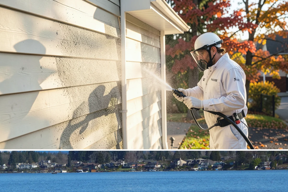 Dumpster Pad Cleaning in Lake Stevens, Snohomish County, WA - Dumpster pads should be cleaned monthly year-round, since Washington's damp air keeps waste residue from drying and worsens odor.