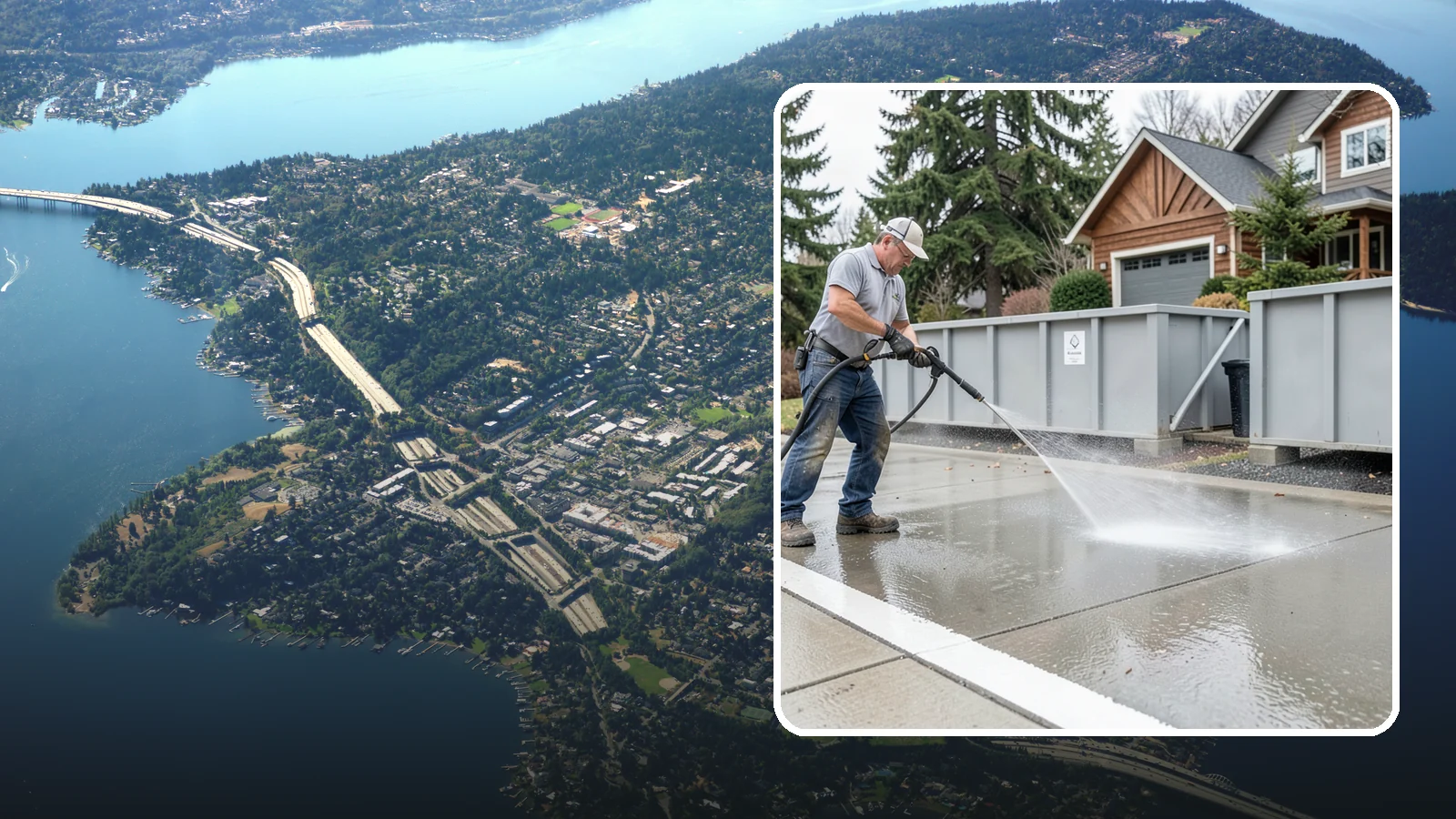 Dumpster Pad Cleaning in Mercer Island, King County, WA - We scrub and sanitize dumpster pads at Washington businesses to eliminate odor, grime, and pest-attracting residue.