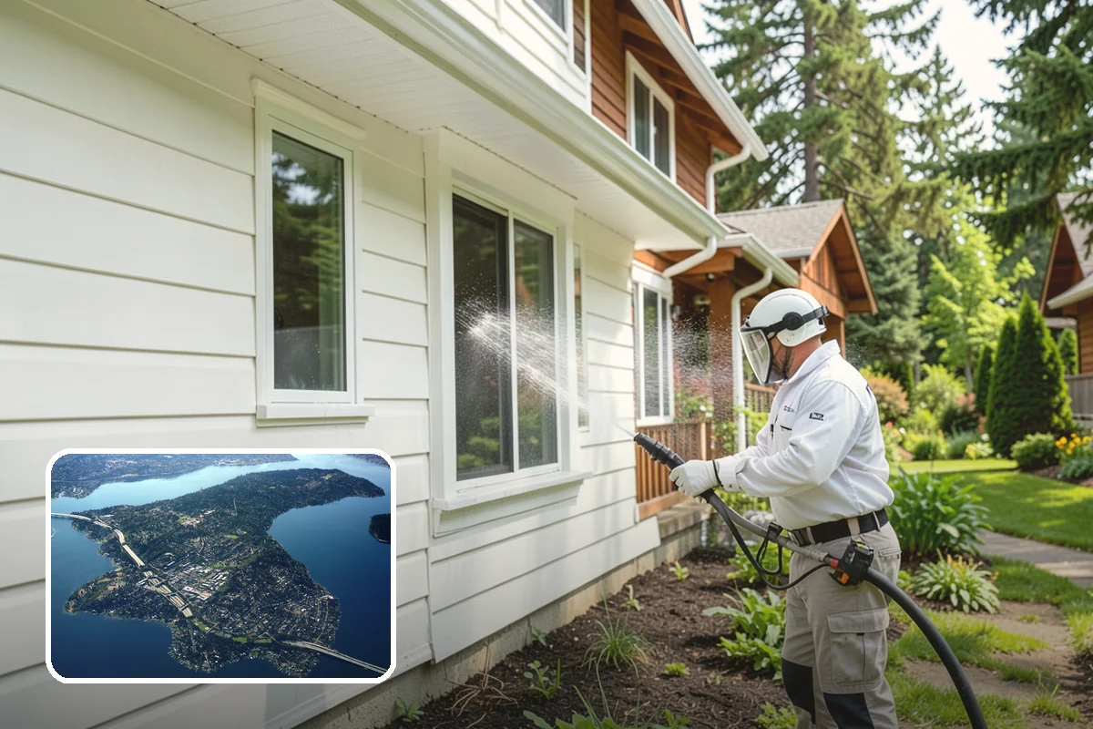 Dumpster Pad Cleaning in Mercer Island, King County, WA - Eliminates foul odors from decaying waste
