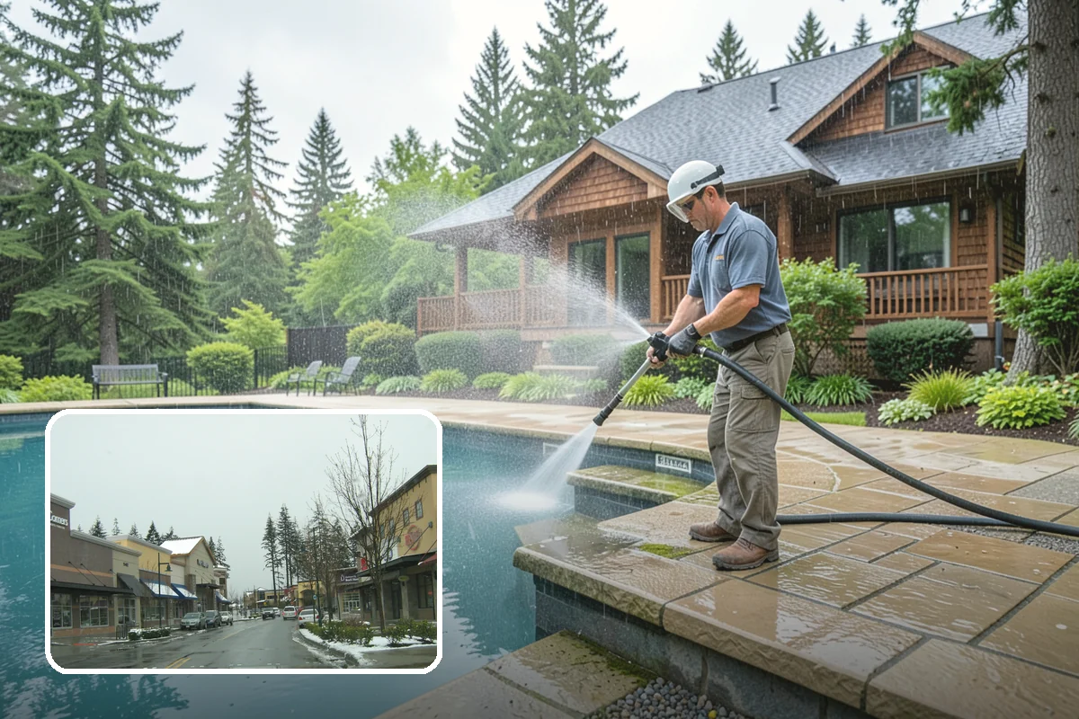 Dumpster Pad Cleaning in Mill Creek, Snohomish County, WA - Eliminates foul odors from decaying waste
