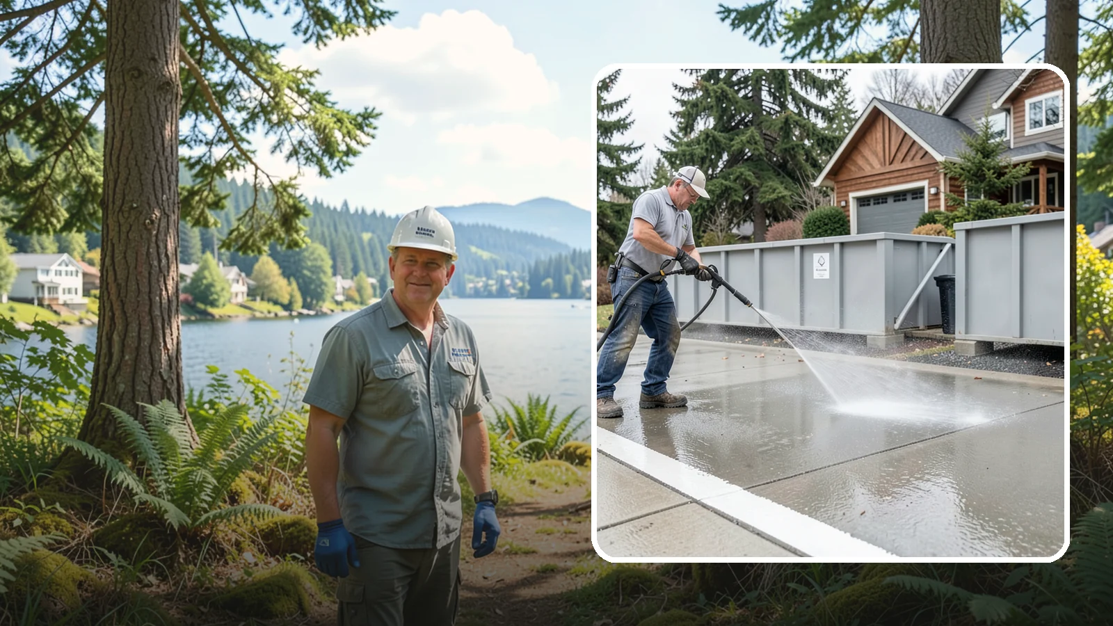 Dumpster Pad Cleaning in Milton, King County, WA - We scrub and sanitize dumpster pads at Washington businesses to eliminate odor, grime, and pest-attracting residue.