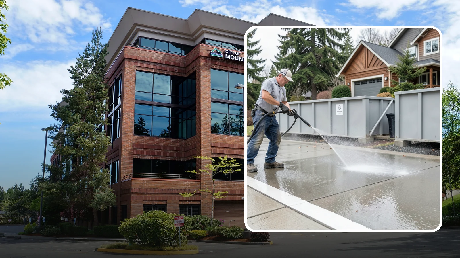 Dumpster Pad Cleaning in Mountlake Terrace, Snohomish County, WA - We scrub and sanitize dumpster pads at Washington businesses to eliminate odor, grime, and pest-attracting residue.