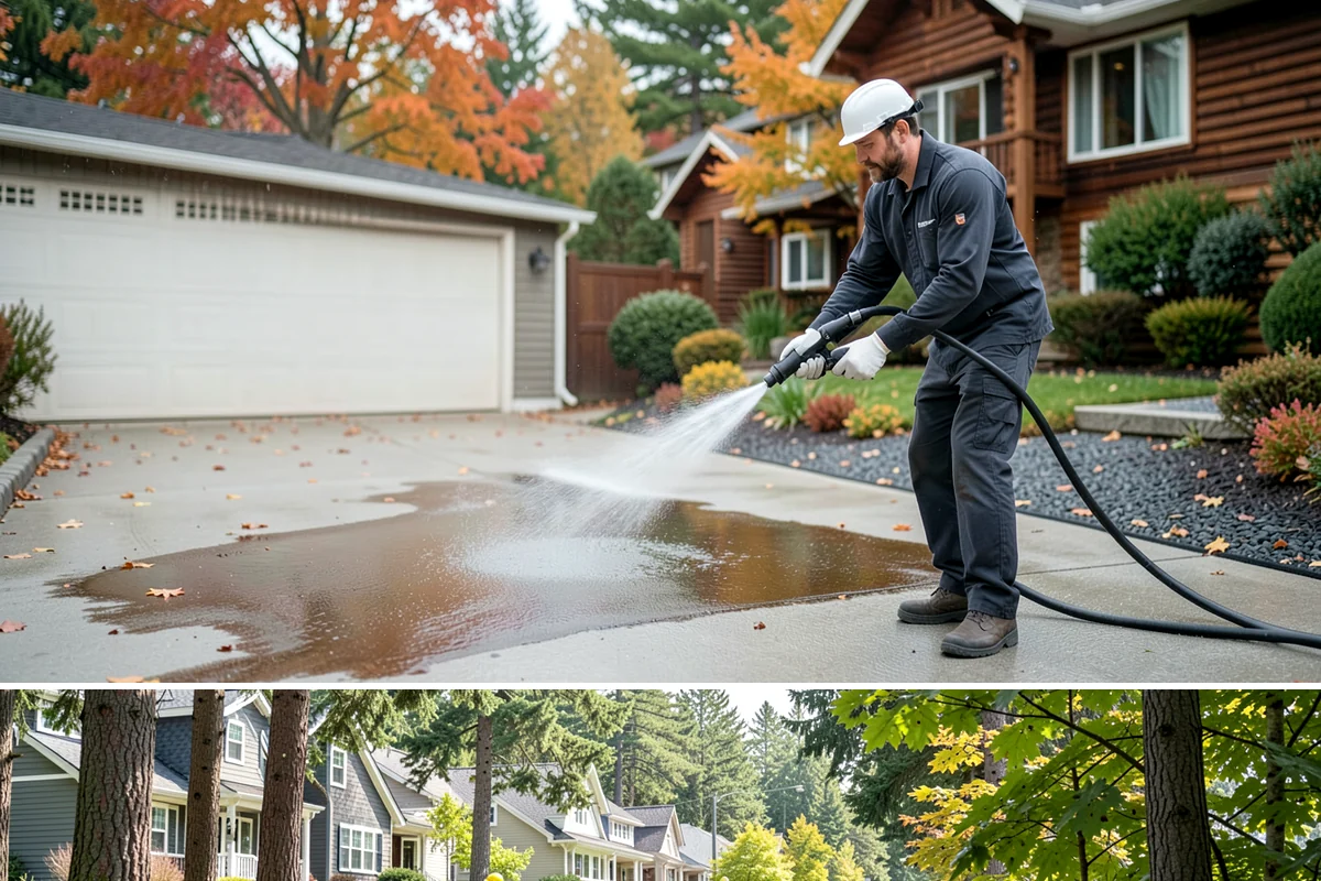 Dumpster Pad Cleaning in Normandy Park, King County, WA - Dumpster pads should be cleaned monthly year-round, since Washington's damp air keeps waste residue from drying and worsens odor.