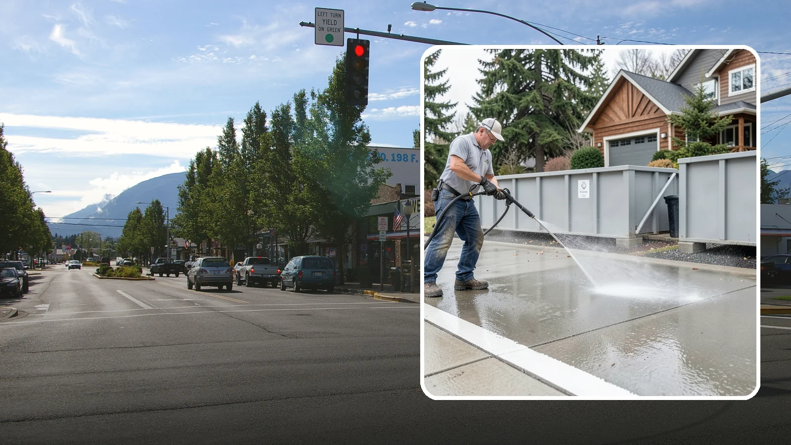 Dumpster Pad Cleaning in North Bend, King County, WA - We scrub and sanitize dumpster pads at Washington businesses to eliminate odor, grime, and pest-attracting residue.