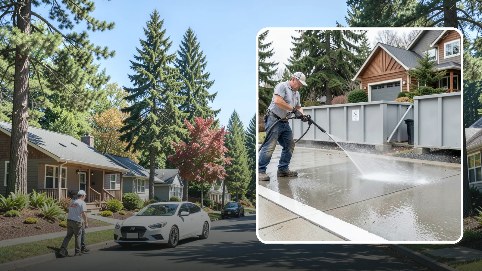 Dumpster Pad Cleaning in Orting, Pierce County, WA - We scrub and sanitize dumpster pads at Washington businesses to eliminate odor, grime, and pest-attracting residue.