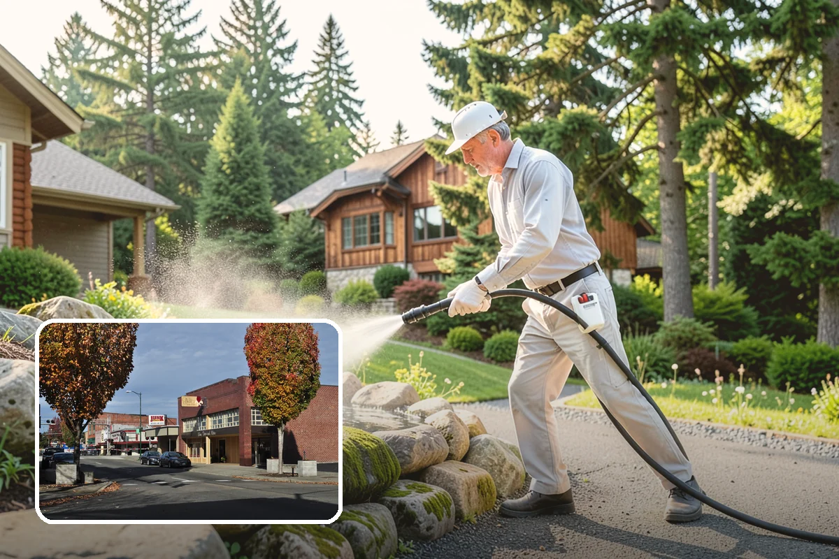 Dumpster Pad Cleaning in Puyallup, Pierce County, WA - Eliminates foul odors from decaying waste