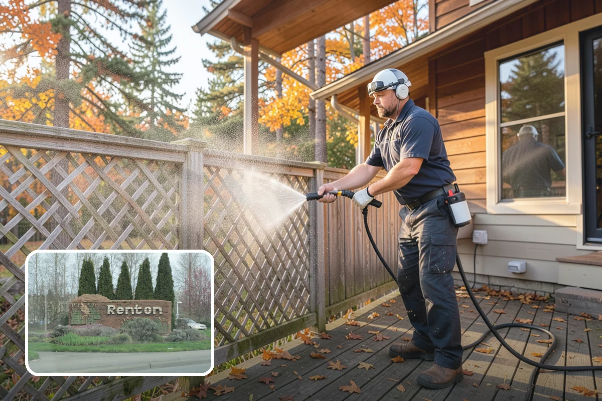 Dumpster Pad Cleaning in Renton, King County, WA - Eliminates foul odors from decaying waste