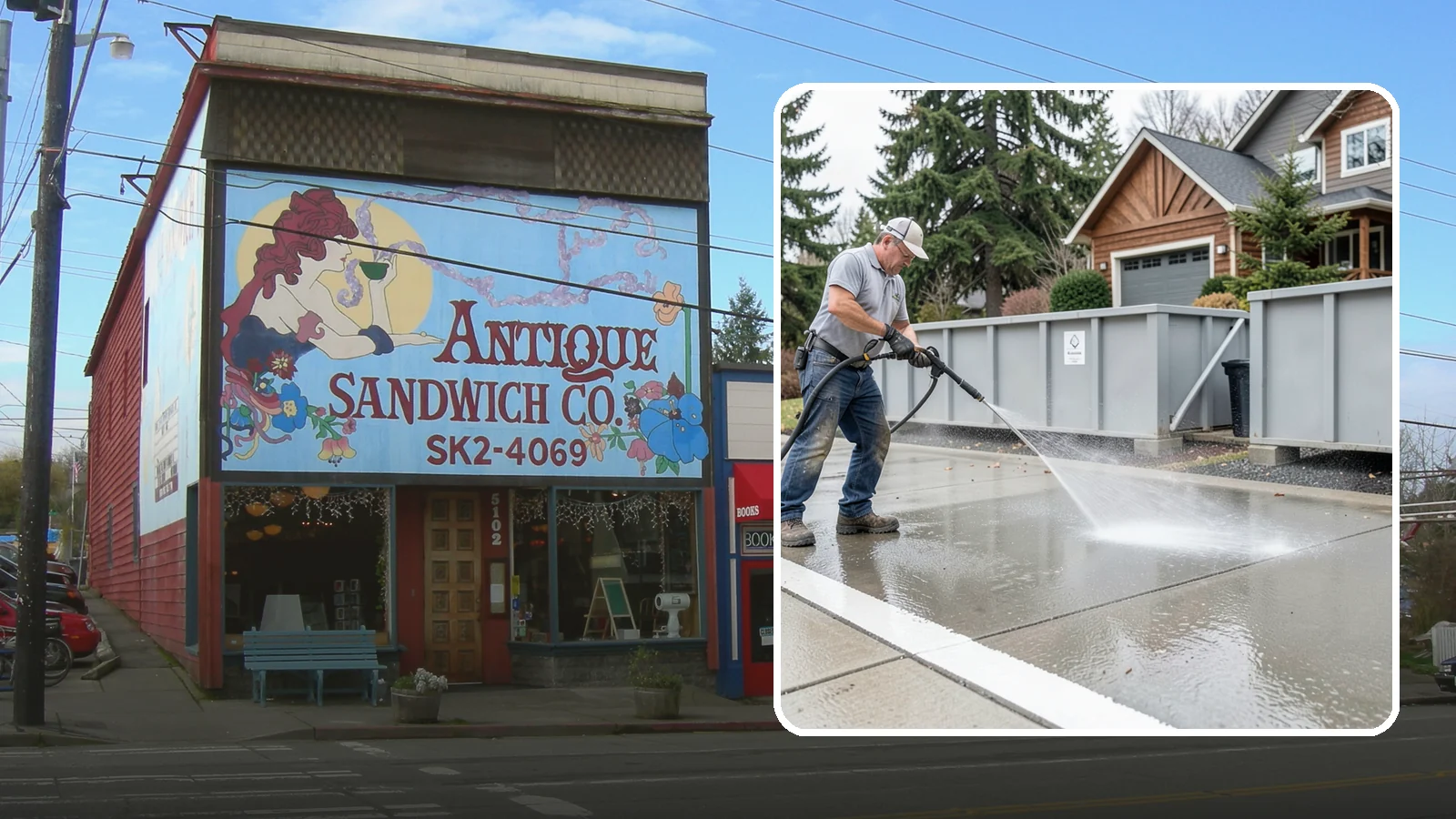 Dumpster Pad Cleaning in Ruston, Pierce County, WA - We scrub and sanitize dumpster pads at Washington businesses to eliminate odor, grime, and pest-attracting residue.
