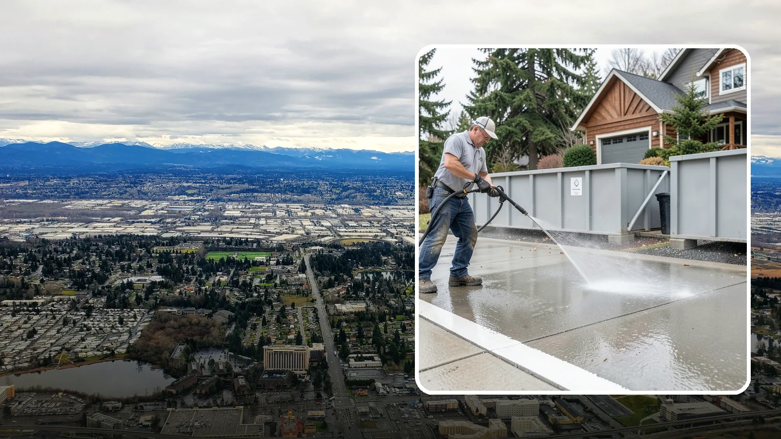 Dumpster Pad Cleaning in SeaTac, King County, WA - We scrub and sanitize dumpster pads at Washington businesses to eliminate odor, grime, and pest-attracting residue.