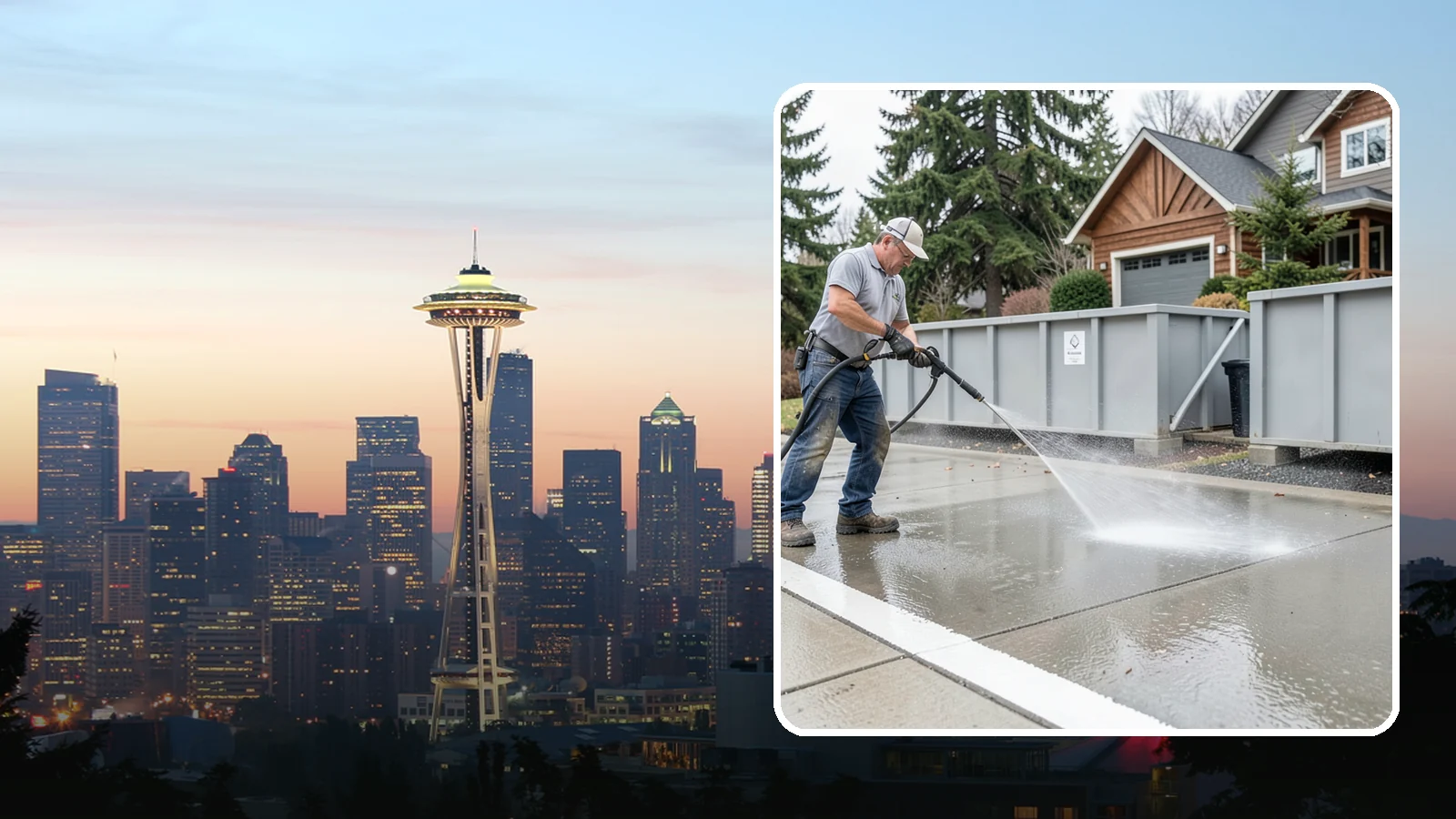 Dumpster Pad Cleaning in Seattle, King County, WA - We scrub and sanitize dumpster pads at Washington businesses to eliminate odor, grime, and pest-attracting residue.