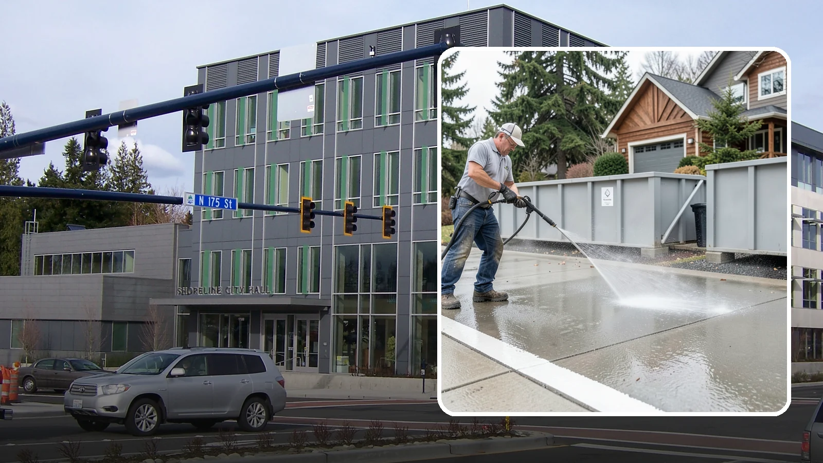 Dumpster Pad Cleaning in Shoreline, King County, WA - We scrub and sanitize dumpster pads at Washington businesses to eliminate odor, grime, and pest-attracting residue.
