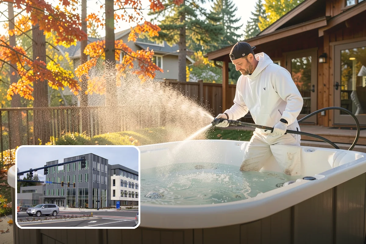Dumpster Pad Cleaning in Shoreline, King County, WA - Eliminates foul odors from decaying waste