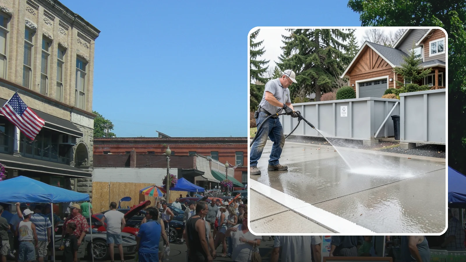 Dumpster Pad Cleaning in Snohomish, Snohomish County, WA - We scrub and sanitize dumpster pads at Washington businesses to eliminate odor, grime, and pest-attracting residue.