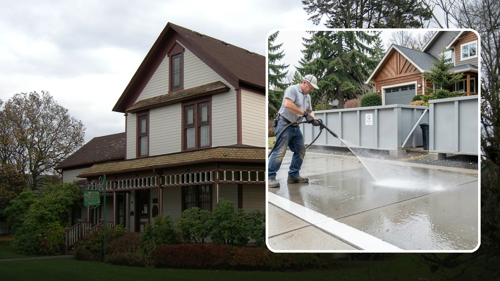 Dumpster Pad Cleaning in Sumner, Pierce County, WA - We scrub and sanitize dumpster pads at Washington businesses to eliminate odor, grime, and pest-attracting residue.