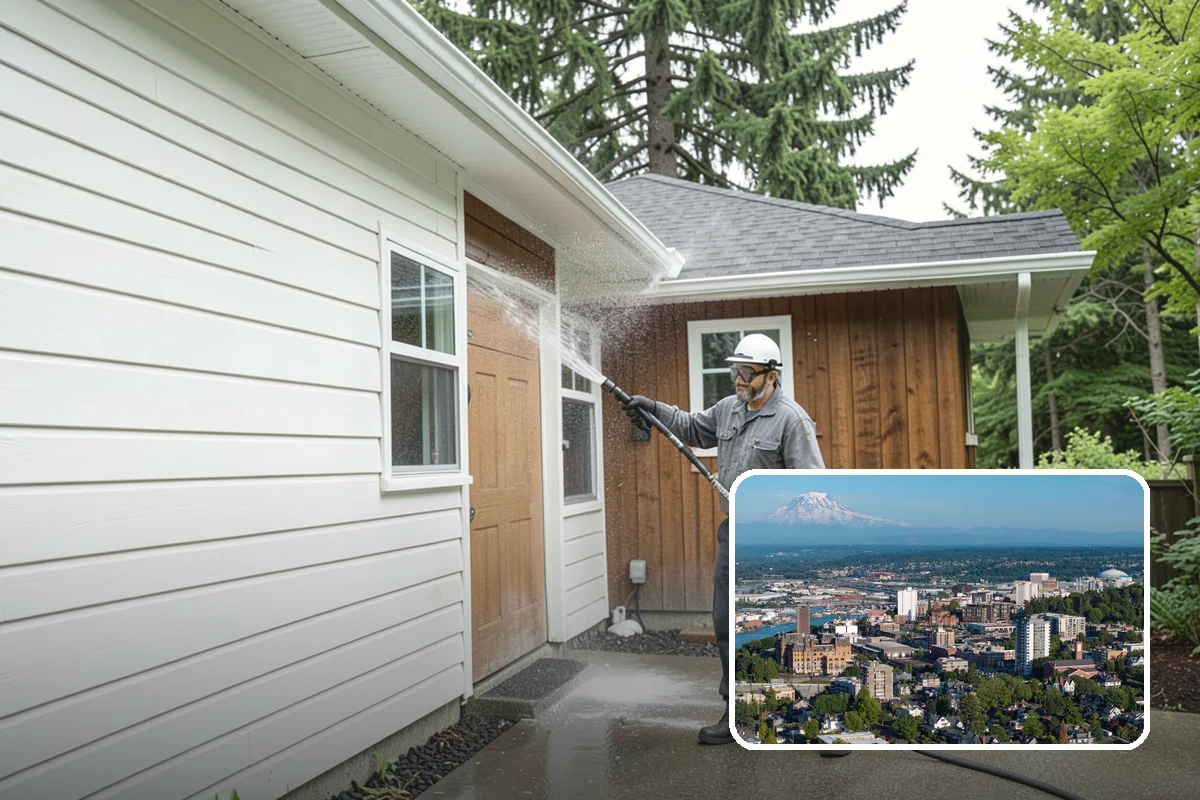 Dumpster Pad Cleaning in Tacoma, Pierce County, WA - Eliminates foul odors from decaying waste