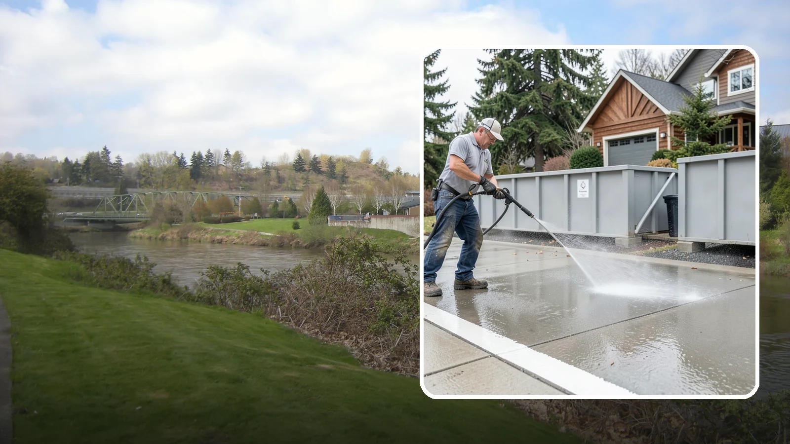 Dumpster Pad Cleaning in Tukwila, King County, WA - We scrub and sanitize dumpster pads at Washington businesses to eliminate odor, grime, and pest-attracting residue.
