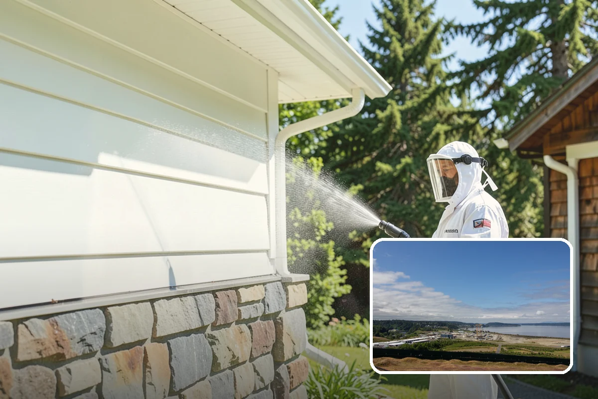 Dumpster Pad Cleaning in University Place, Pierce County, WA - Eliminates foul odors from decaying waste