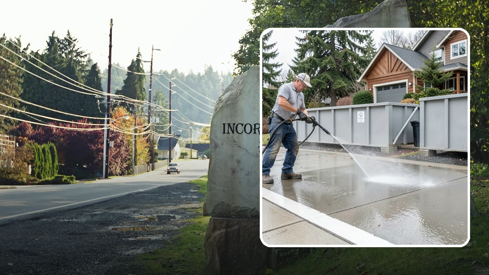 Dumpster Pad Cleaning in Wilkeson, Pierce County, WA - We scrub and sanitize dumpster pads at Washington businesses to eliminate odor, grime, and pest-attracting residue.