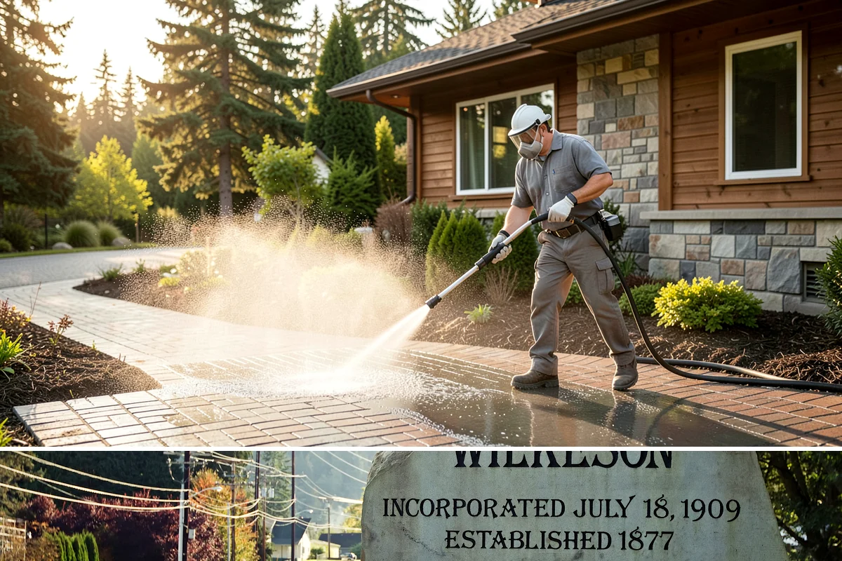 Dumpster Pad Cleaning in Wilkeson, Pierce County, WA - Dumpster pads should be cleaned monthly year-round, since Washington's damp air keeps waste residue from drying and worsens odor.