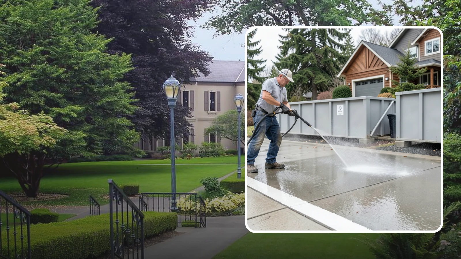 Dumpster Pad Cleaning in Woodinville, King County, WA - We scrub and sanitize dumpster pads at Washington businesses to eliminate odor, grime, and pest-attracting residue.