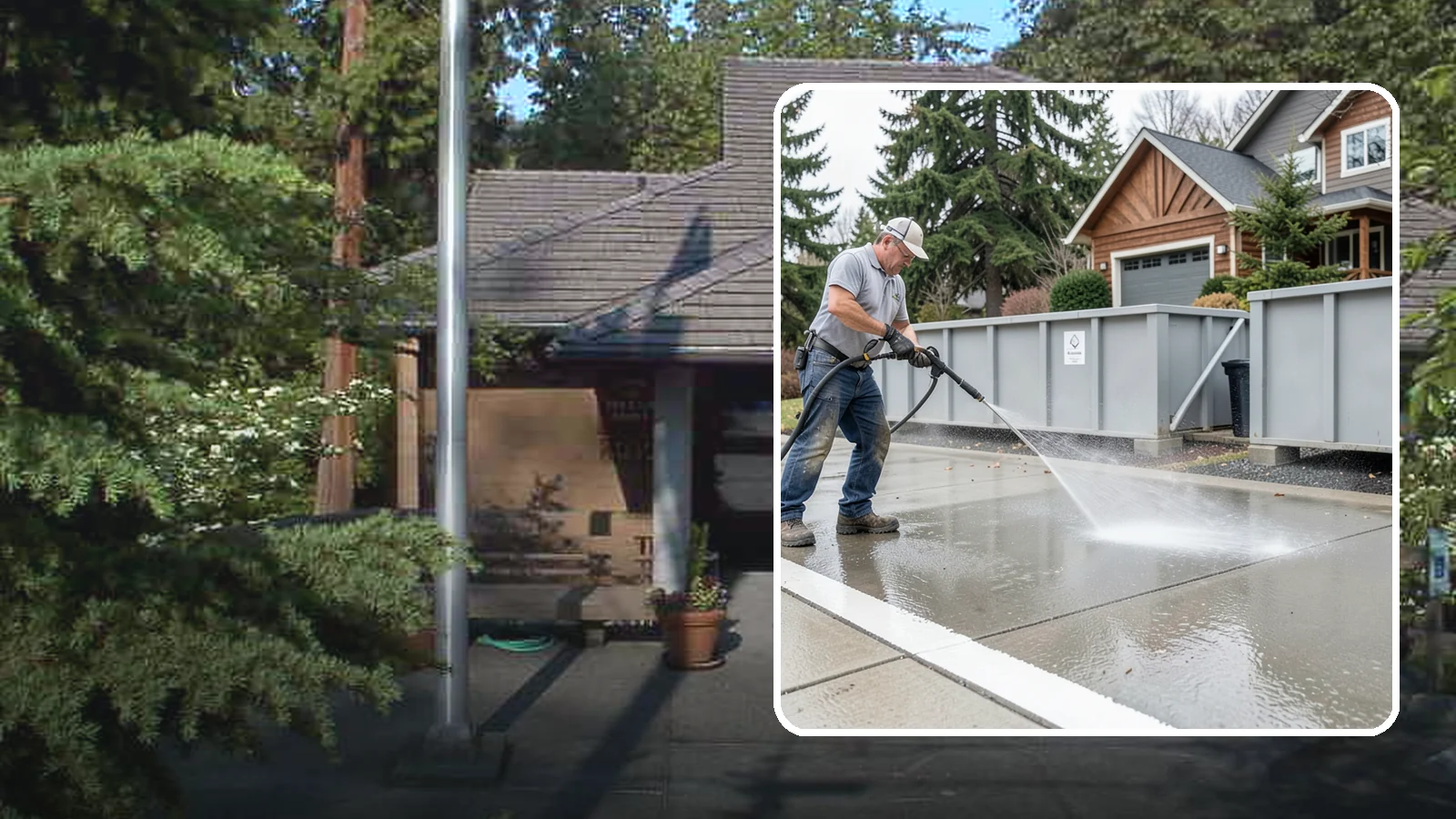 Dumpster Pad Cleaning in Yarrow Point, King County, WA - We scrub and sanitize dumpster pads at Washington businesses to eliminate odor, grime, and pest-attracting residue.