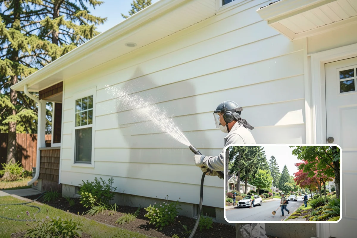 Efflorescence Removal in Beaux Arts Village, King County, WA - Actually dissolves the salt crystals instead of hiding them