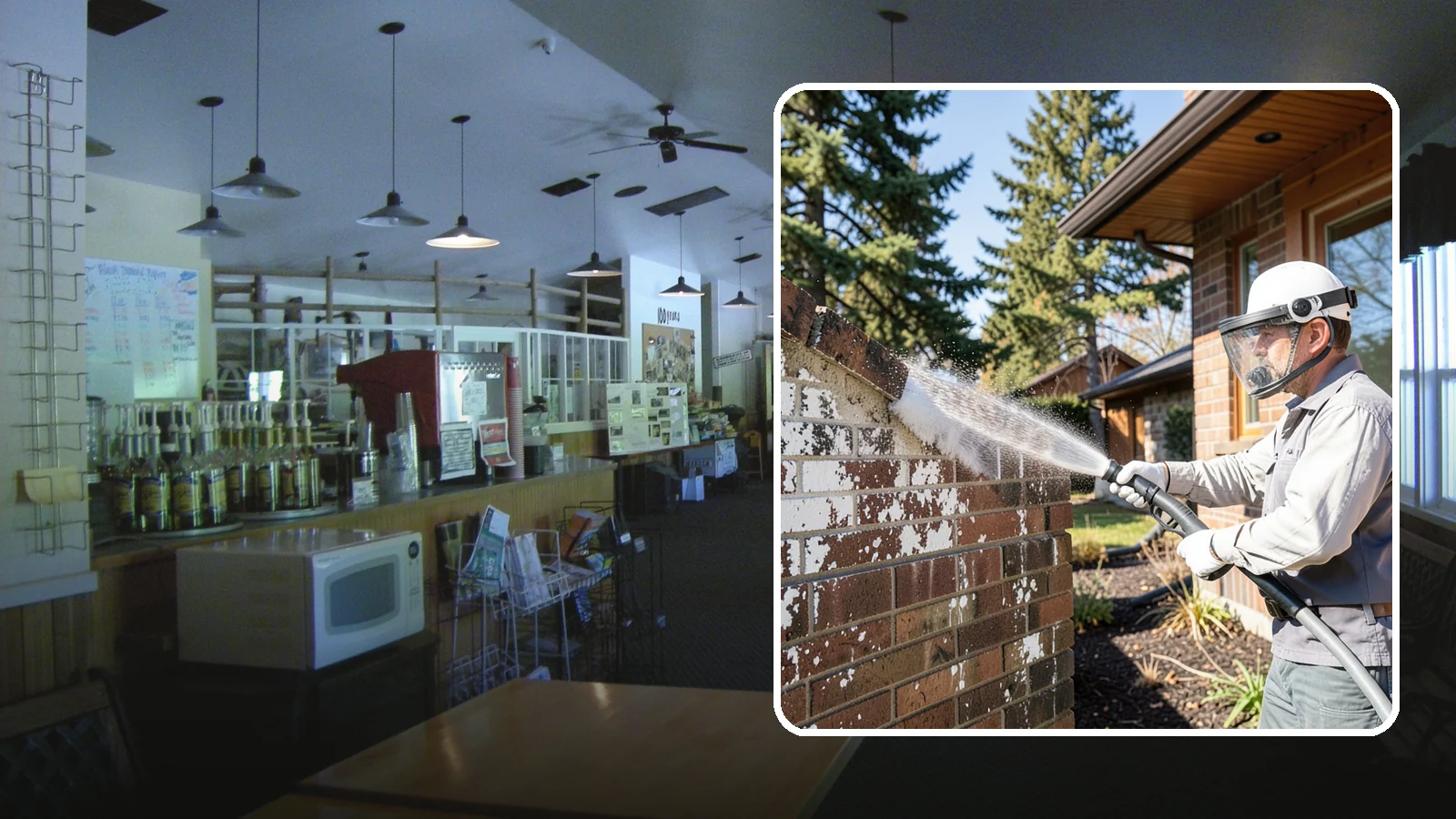 Efflorescence Removal in Black Diamond, King County, WA - Dissolve and remove the white efflorescence crystals that Washington's wet climate pushes to the surface of masonry.