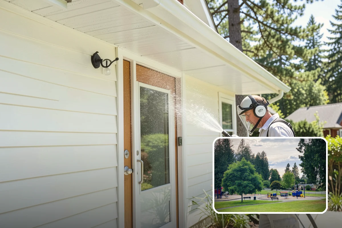 Efflorescence Removal in Bonney Lake, Pierce County, WA - Actually dissolves the salt crystals instead of hiding them
