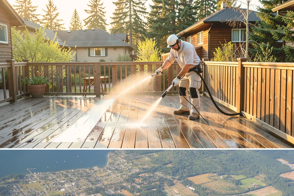 Efflorescence Removal in Coupeville, Island County, WA - Summer is the right time because a dry surface reduces the wicking that produces efflorescence, letting the treatment work and...