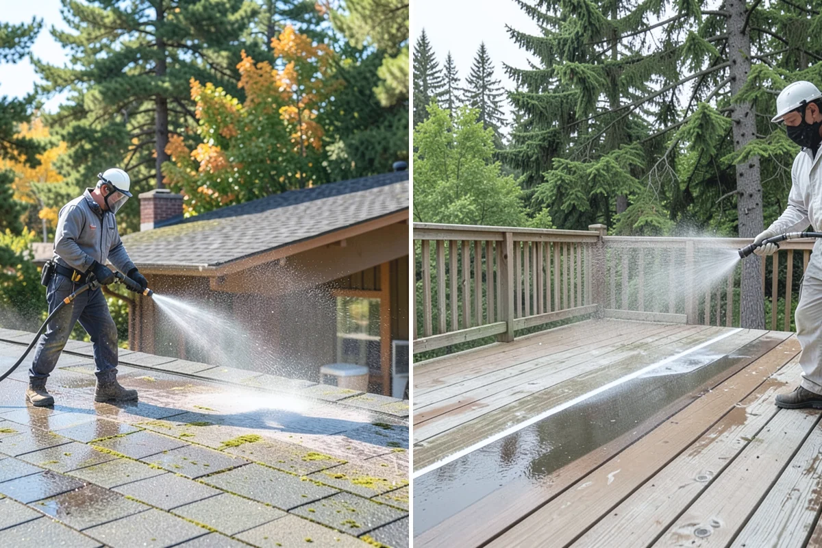 Efflorescence Removal in Des Moines, King County, WA - Dry-brush loose surface crystals from the masonry