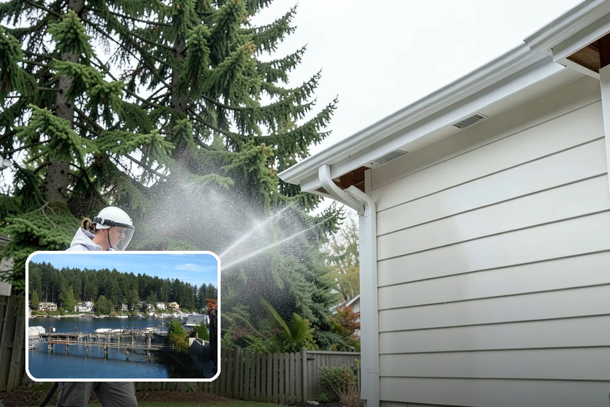 Efflorescence Removal in Gig Harbor, Pierce County, WA - Actually dissolves the salt crystals instead of hiding them