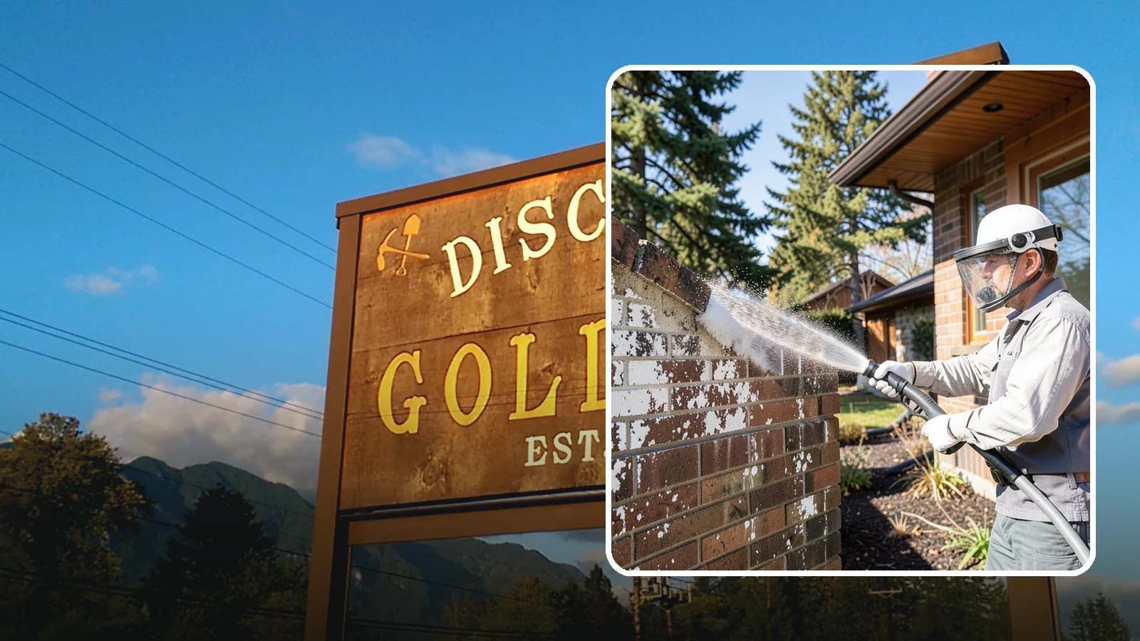 Efflorescence Removal in Gold Bar, Snohomish County, WA - Dissolve and remove the white efflorescence crystals that Washington's wet climate pushes to the surface of masonry.