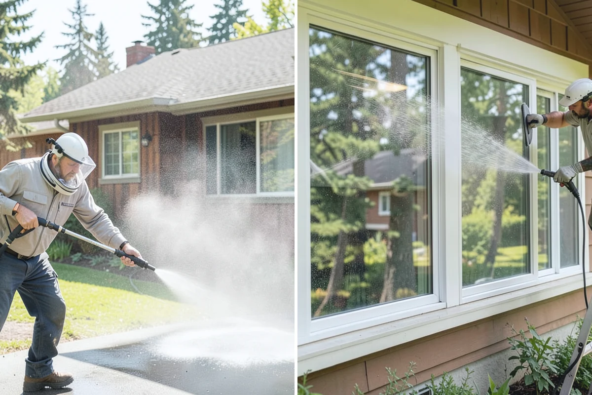 Efflorescence Removal in Hamilton, Skagit County, WA - Dry-brush loose surface crystals from the masonry
