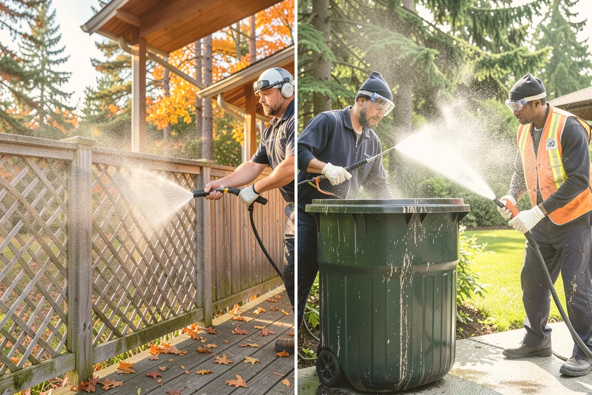 Efflorescence Removal in Index, Snohomish County, WA - Dry-brush loose surface crystals from the masonry