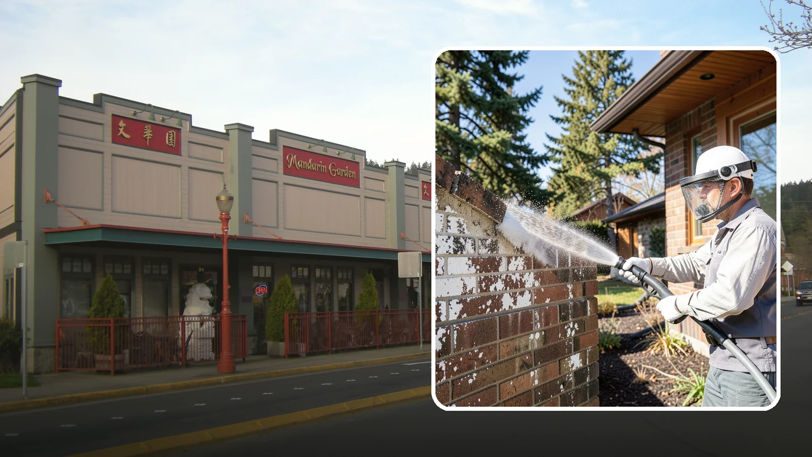 Efflorescence Removal in Issaquah, King County, WA - Dissolve and remove the white efflorescence crystals that Washington's wet climate pushes to the surface of masonry.