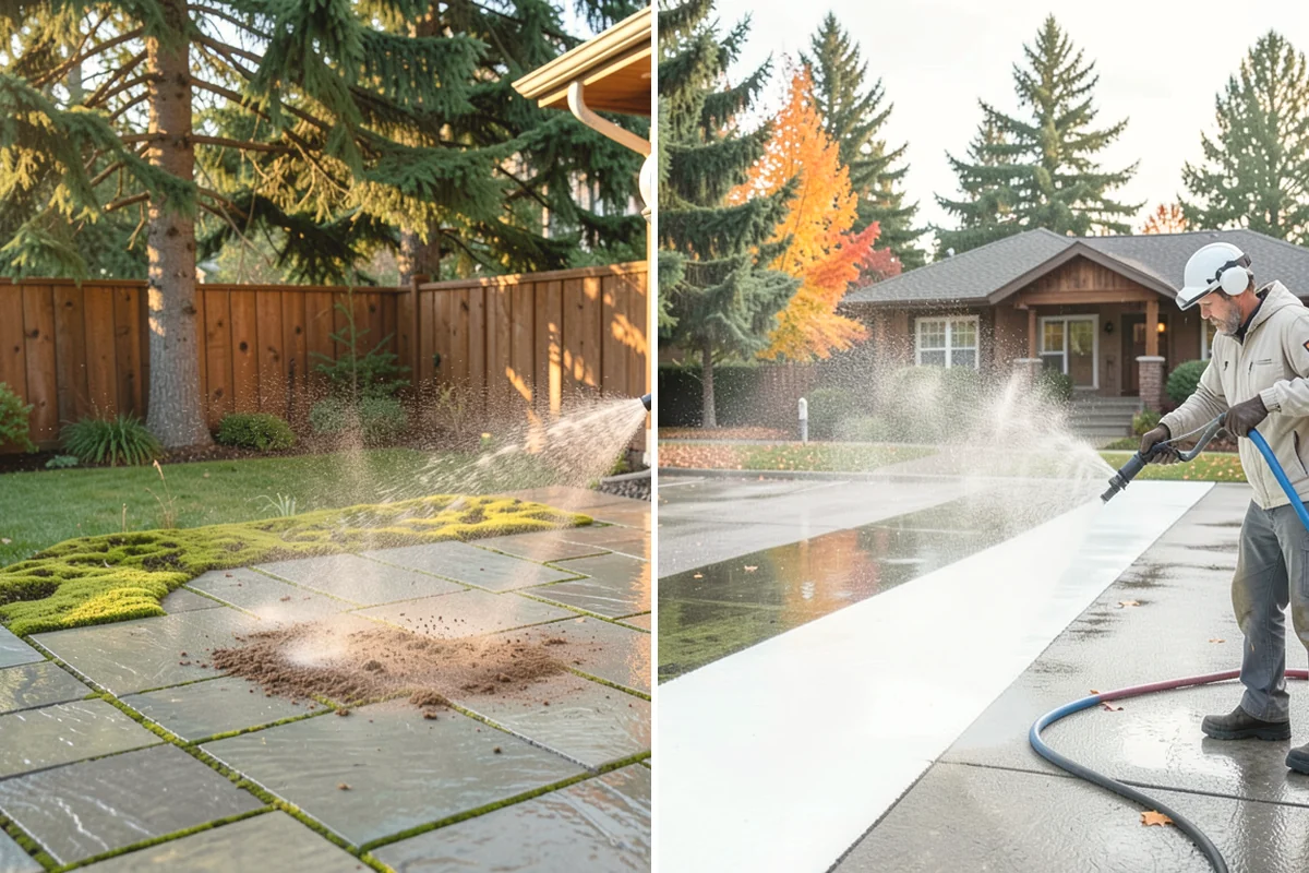 Efflorescence Removal in Lake Stevens, Snohomish County, WA - Dry-brush loose surface crystals from the masonry