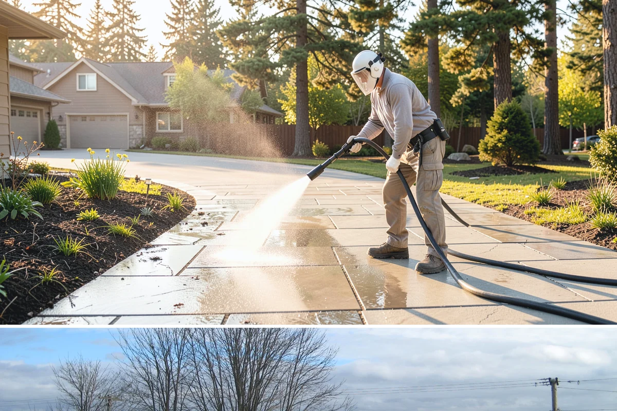 Efflorescence Removal in Langley, Island County, WA - Summer is the right time because a dry surface reduces the wicking that produces efflorescence, letting the treatment work and...