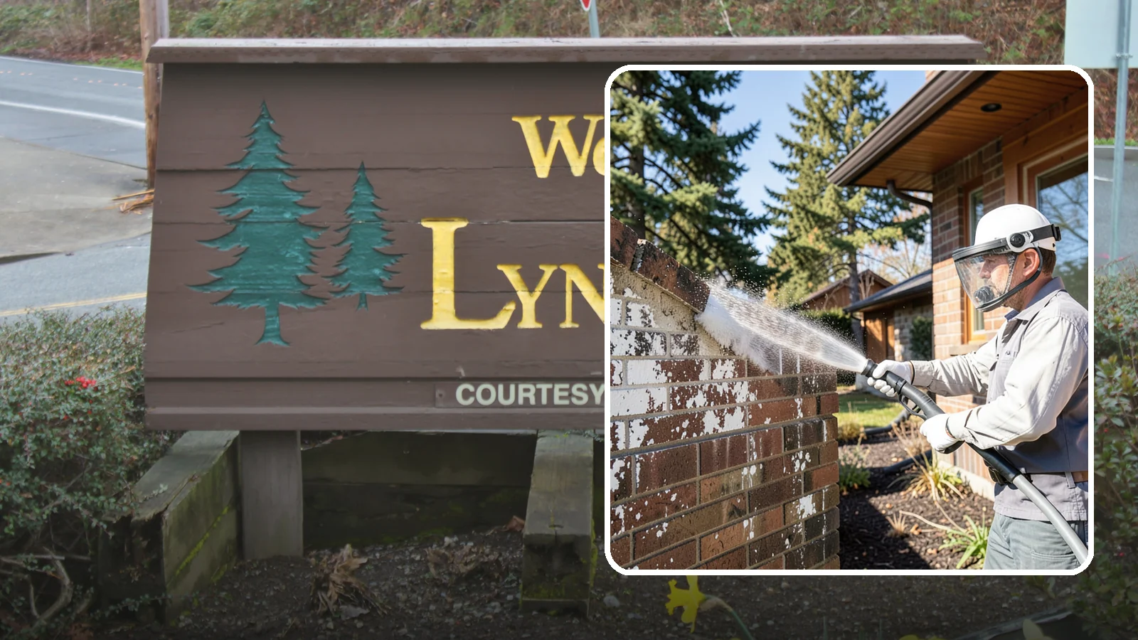 Efflorescence Removal in Lynnwood, Snohomish County, WA - Dissolve and remove the white efflorescence crystals that Washington's wet climate pushes to the surface of masonry.