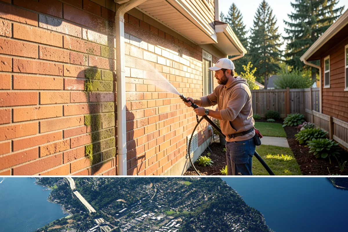 Efflorescence Removal in Mercer Island, King County, WA - Summer is the right time because a dry surface reduces the wicking that produces efflorescence, letting the treatment work and...