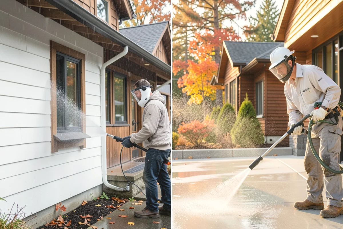 Efflorescence Removal in Mukilteo, Snohomish County, WA - Dry-brush loose surface crystals from the masonry
