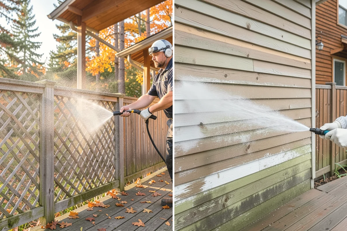 Efflorescence Removal in Ruston, Pierce County, WA - Dry-brush loose surface crystals from the masonry