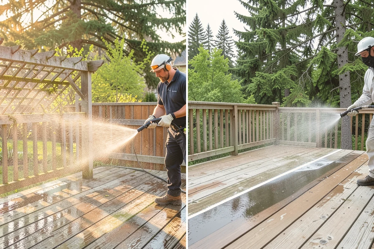 Efflorescence Removal in Sammamish, King County, WA - Dry-brush loose surface crystals from the masonry