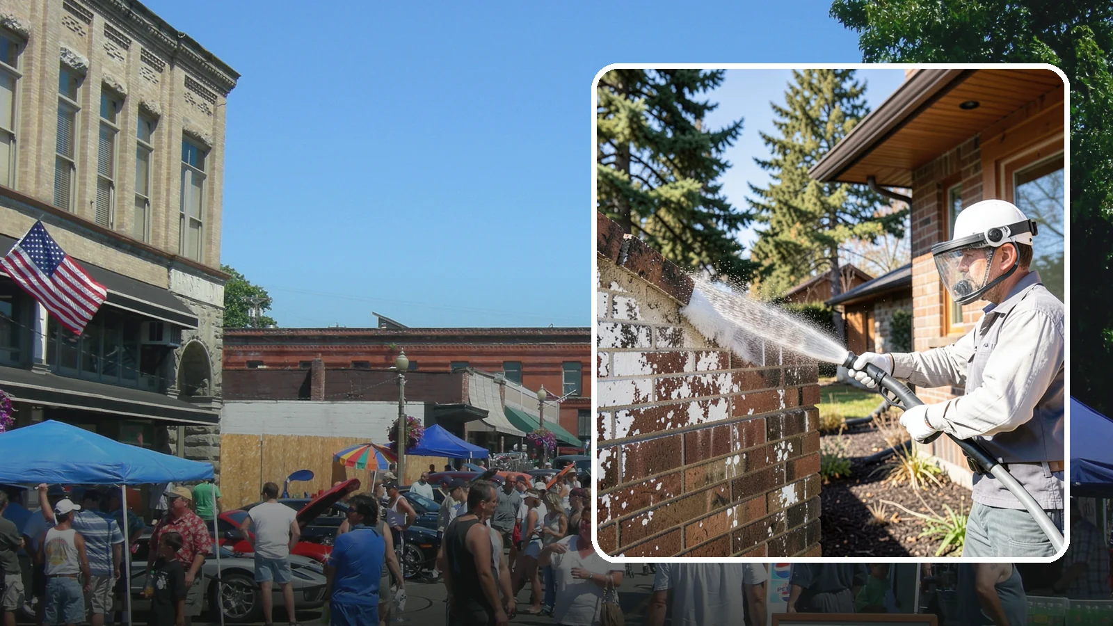 Efflorescence Removal in Snohomish, Snohomish County, WA - Dissolve and remove the white efflorescence crystals that Washington's wet climate pushes to the surface of masonry.