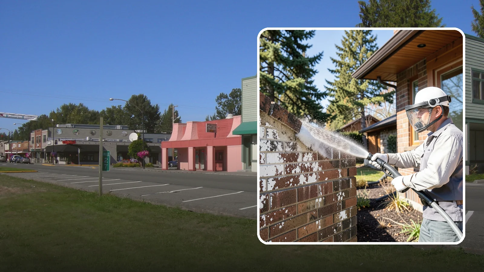 Efflorescence Removal in Snoqualmie, King County, WA - Dissolve and remove the white efflorescence crystals that Washington's wet climate pushes to the surface of masonry.