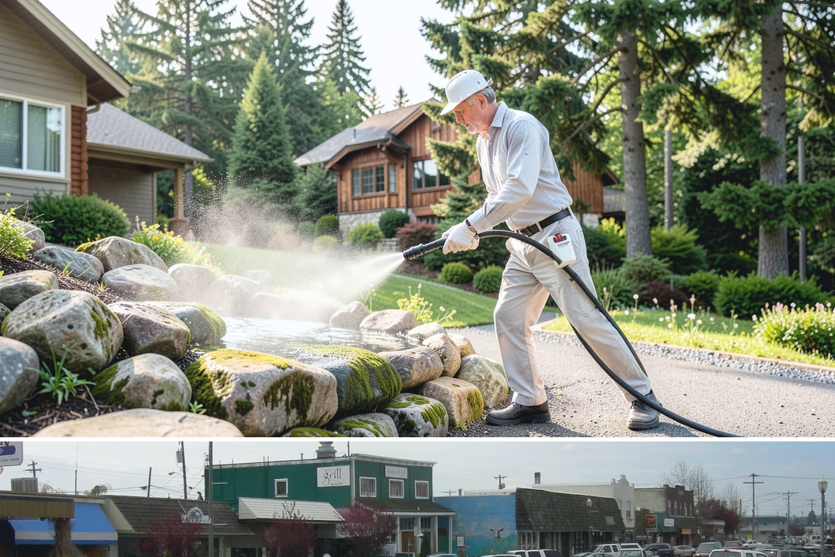 Efflorescence Removal in Stanwood, Snohomish County, WA - Summer is the right time because a dry surface reduces the wicking that produces efflorescence, letting the treatment work and...