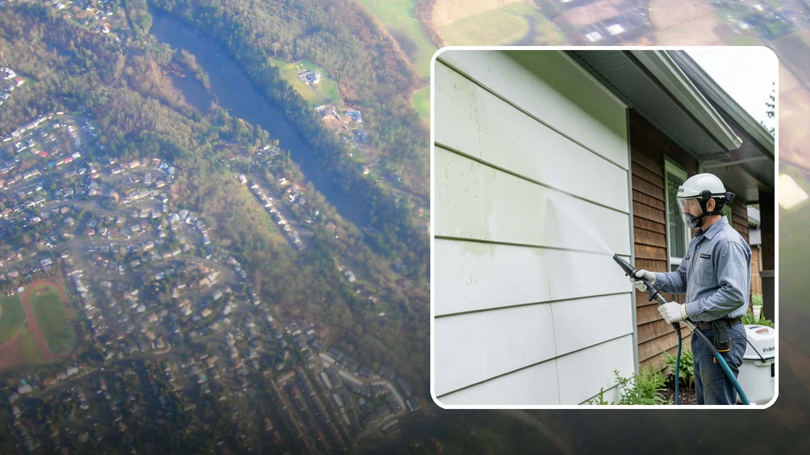 EIFS Cleaning in Algona, King County, WA - EIFS cleaning safely removes mildew and grime from synthetic stucco systems that demand a very gentle, moisture-conscious...