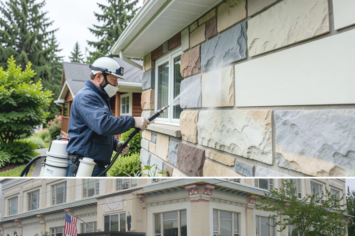 EIFS Cleaning in Anacortes, Skagit County, WA - Schedule in the dry summer stretch so the sensitive system dries fully and stays free of trapped moisture.
