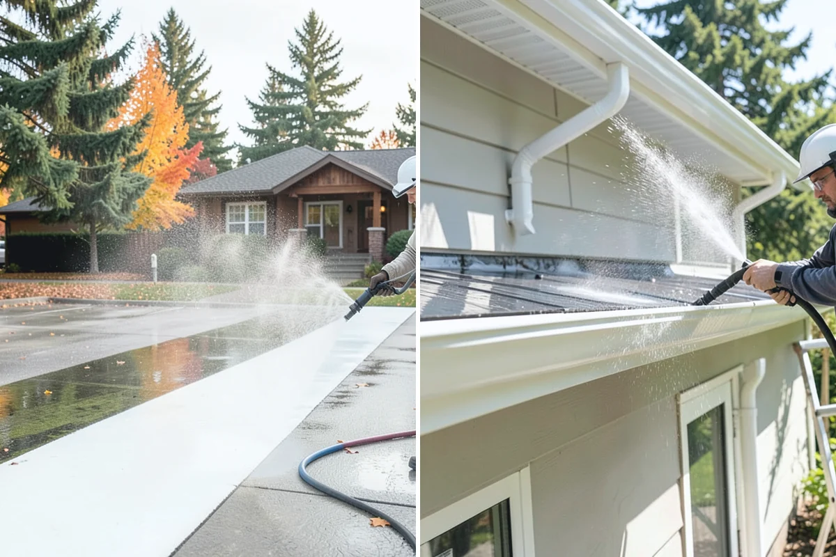 EIFS Cleaning in Auburn, King County, WA - Identify the EIFS finish and note any damaged areas