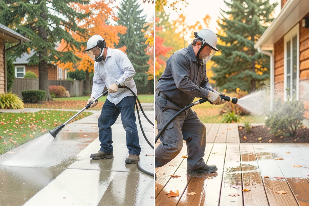 EIFS Cleaning in Bellevue, King County, WA - Identify the EIFS finish and note any damaged areas